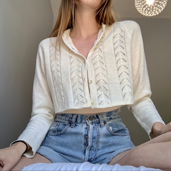 Cropped Knit Cardigan - Picture 2 of 5